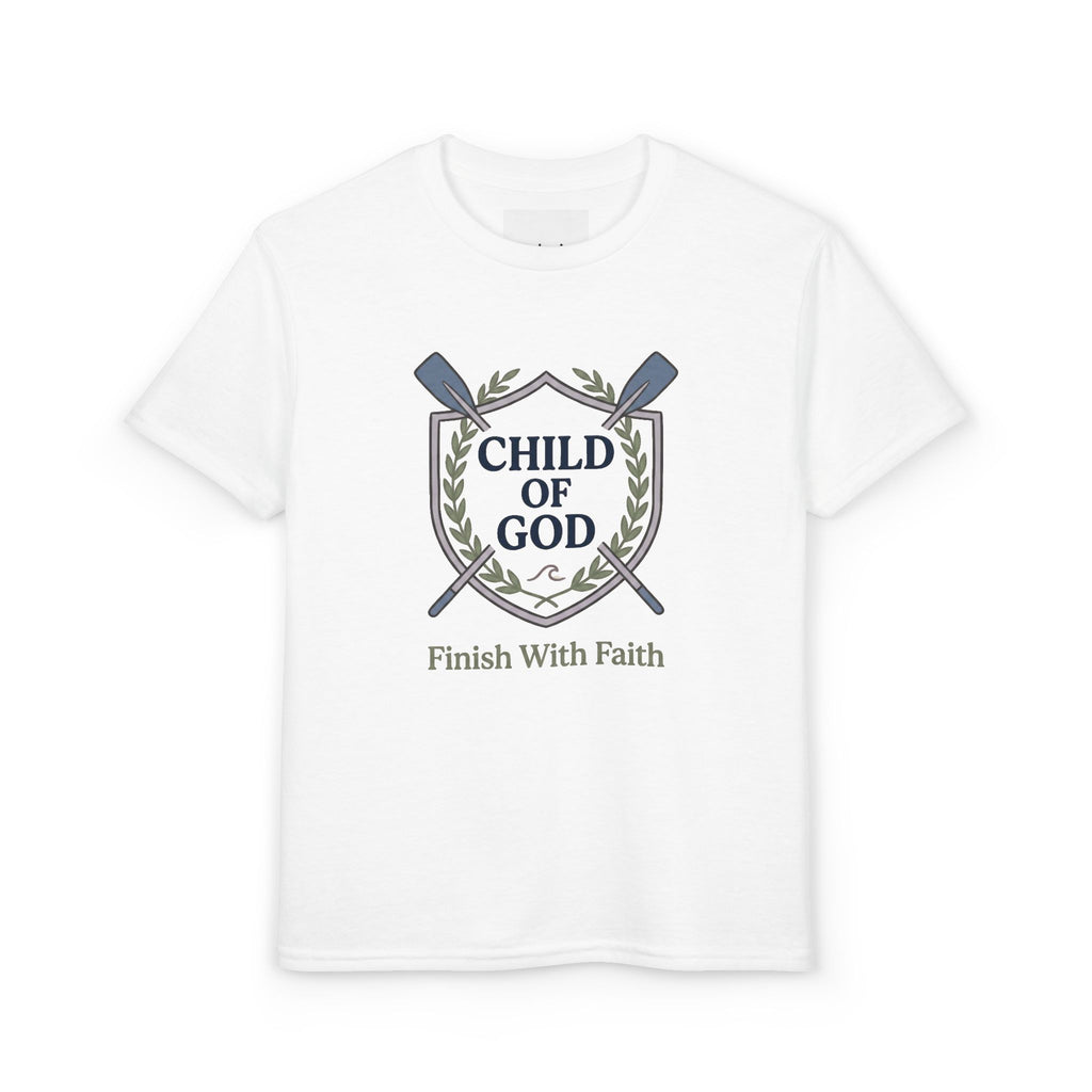 'Child of God' Rowing Team Kids Tee in – Kids clothes | Little Ark | Christian Clothing Brand
