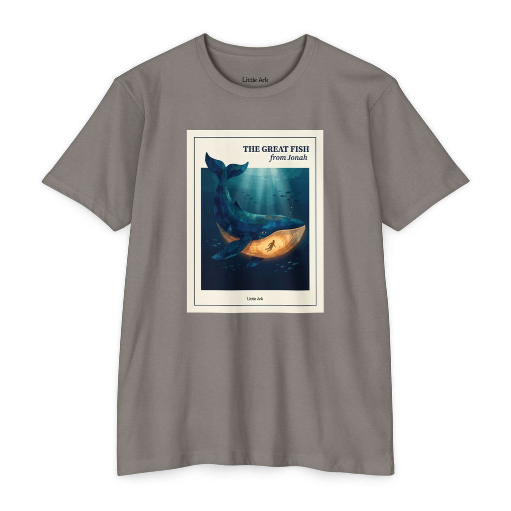 'The Great Fish - 'From Jonah' Mens CVC Jersey Vintage Tee