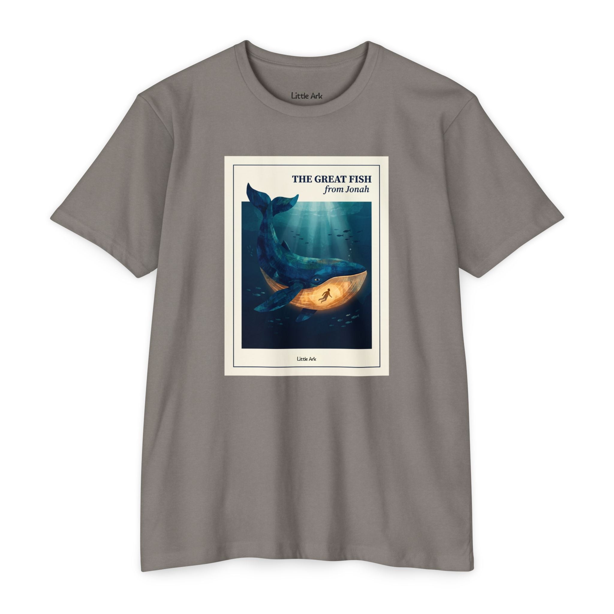 'The Great Fish - 'From Jonah' Mens CVC Jersey Vintage Tee