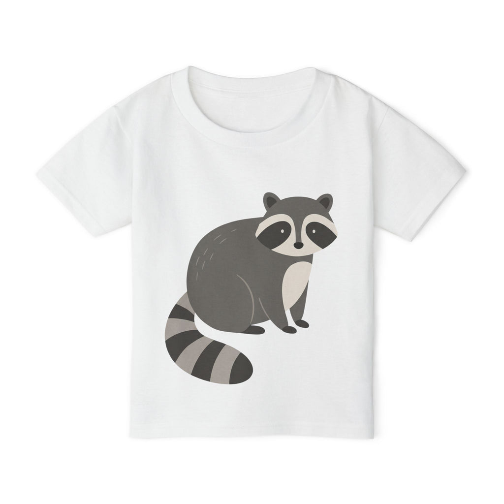 Raccoon Toddler Tee in White – Kids clothes | Little Ark | Christian Clothing Brand