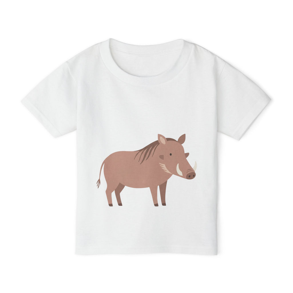 Wild Boar Toddler Tee in White – Kids clothes | Little Ark | Christian Clothing Brand