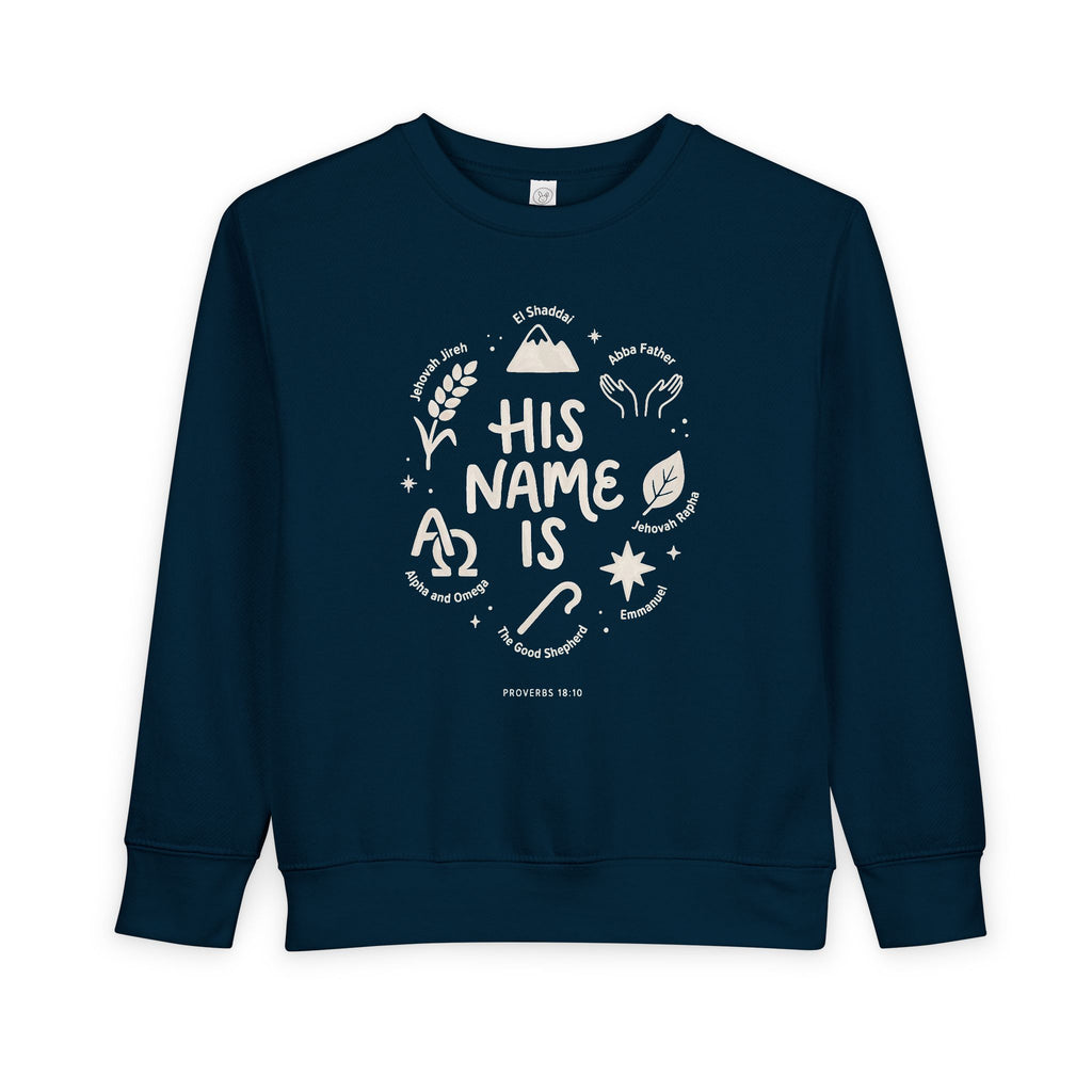 'His Name Is' - Toddler Crewneck Sweatshirt