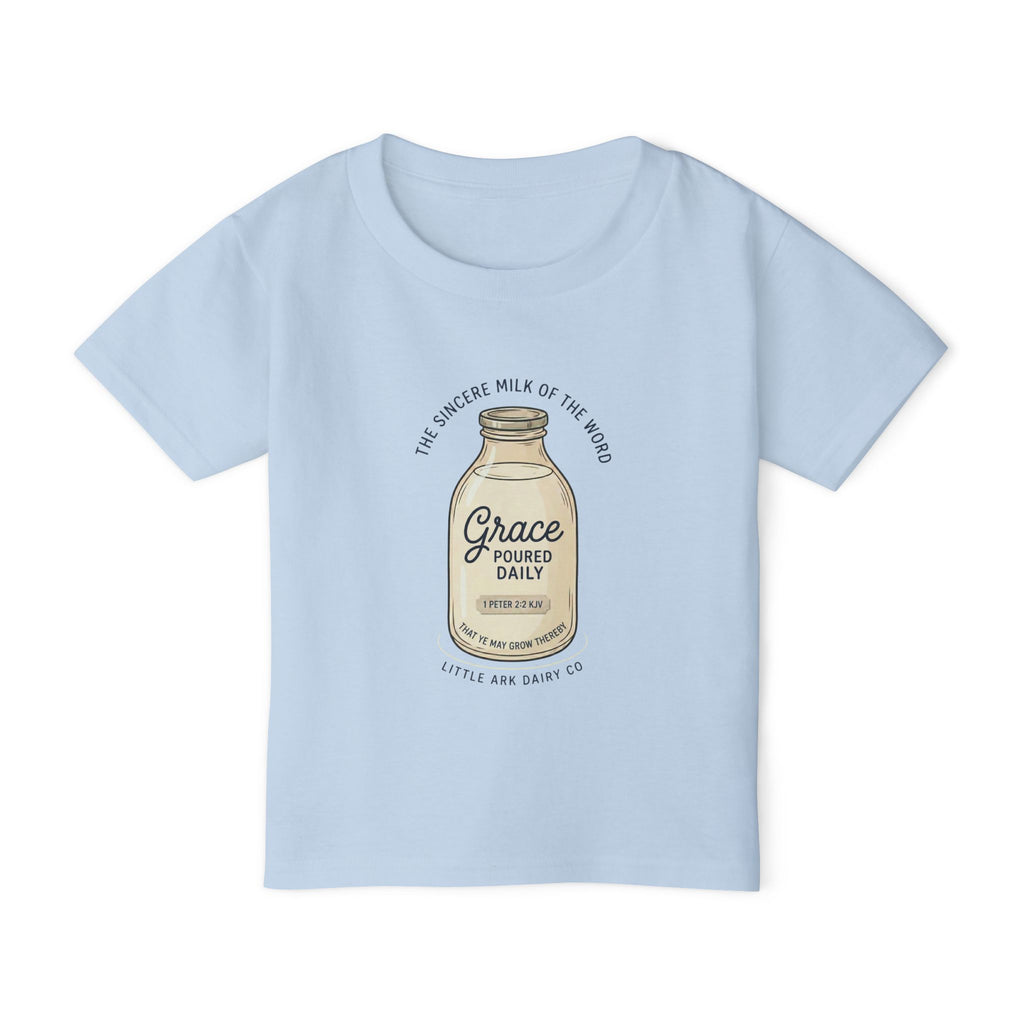 'Grace Poured Daily' -  Vintage Milk Bottle Toddlers Tee