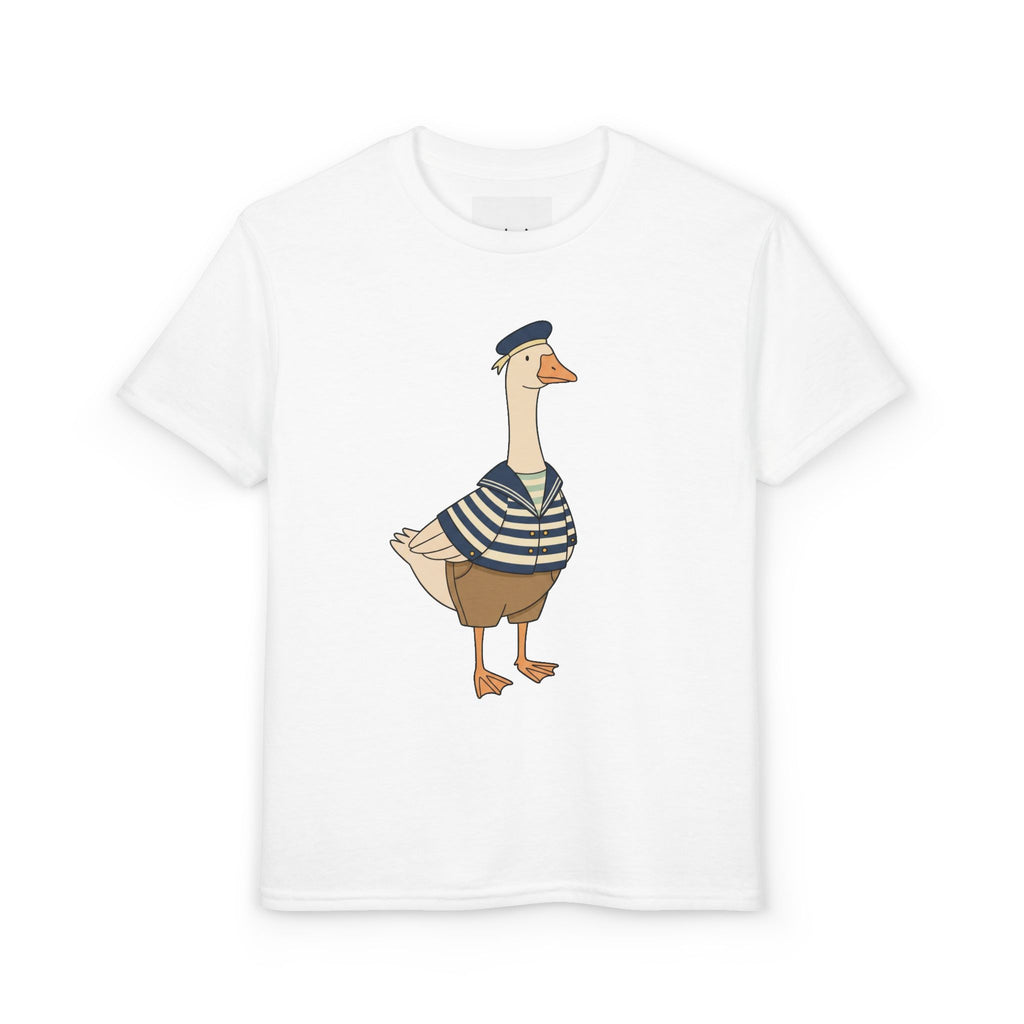Sailor Goose Kids Tee in White – Kids clothes | Little Ark | Christian Clothing Brand