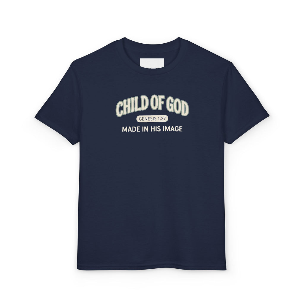 'Child of God' - 'Made in his Image' Kids Tee in – Kids clothes | Little Ark | Christian Clothing Brand