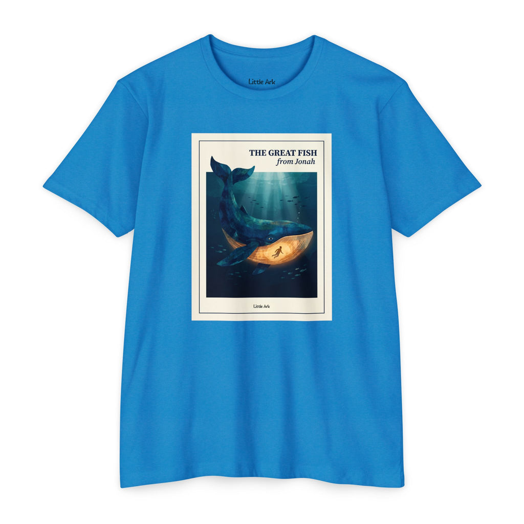 'The Great Fish - 'From Jonah' Mens CVC Jersey Vintage Tee