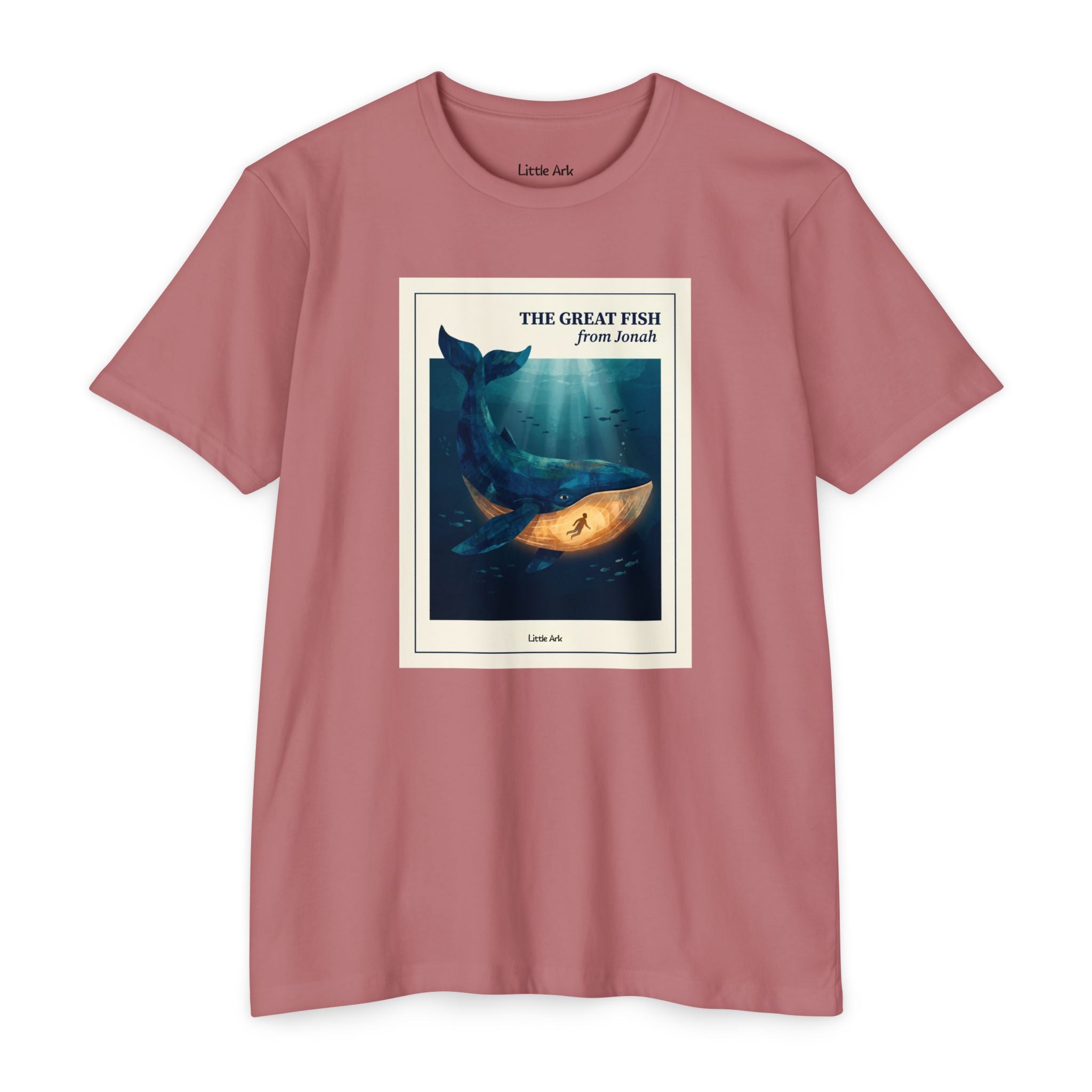 'The Great Fish - 'From Jonah' Mens CVC Jersey Vintage Tee