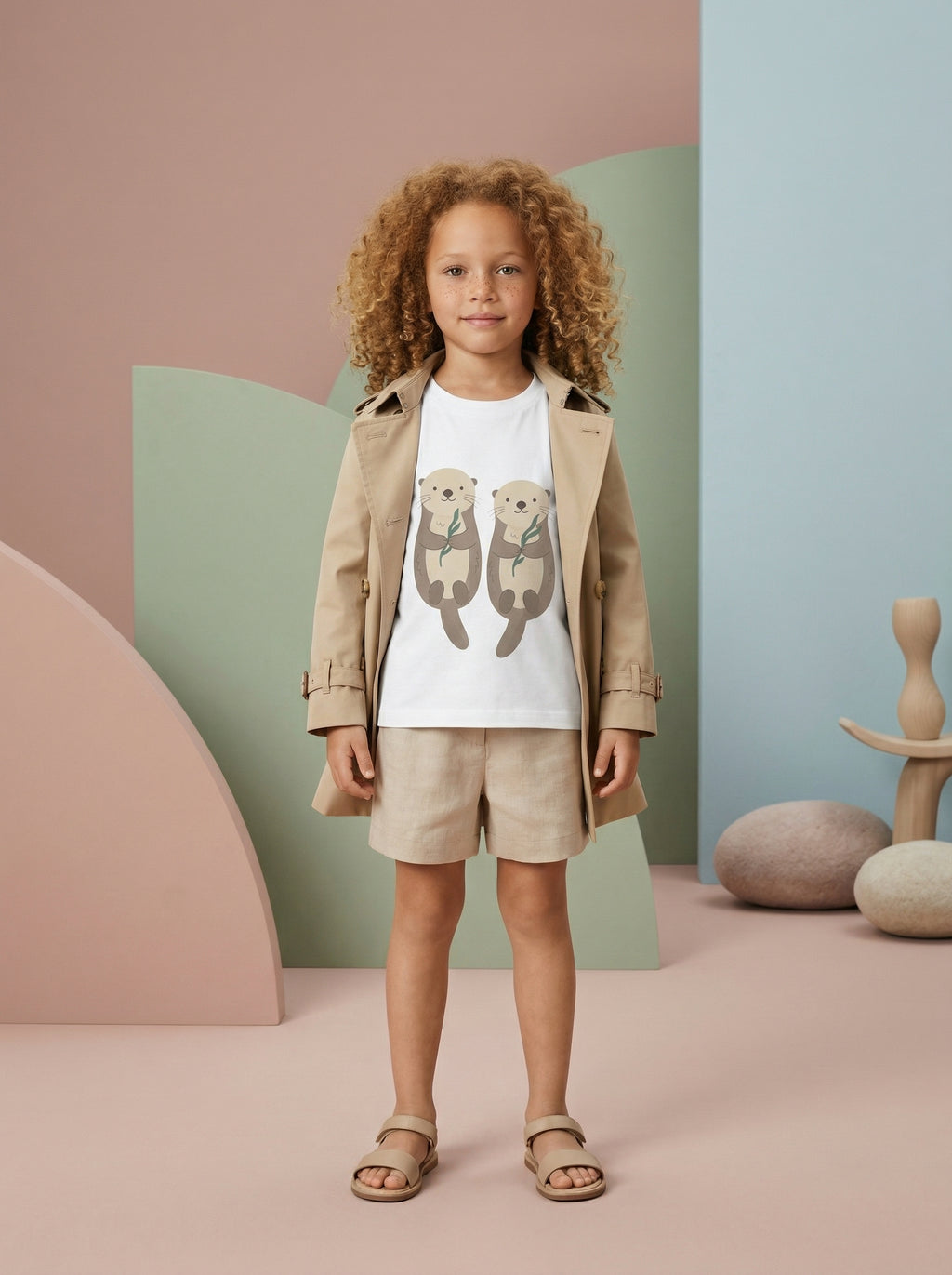 Otter Duo Toddler Tee in White – Kids clothes | Little Ark | Christian Clothing Brand