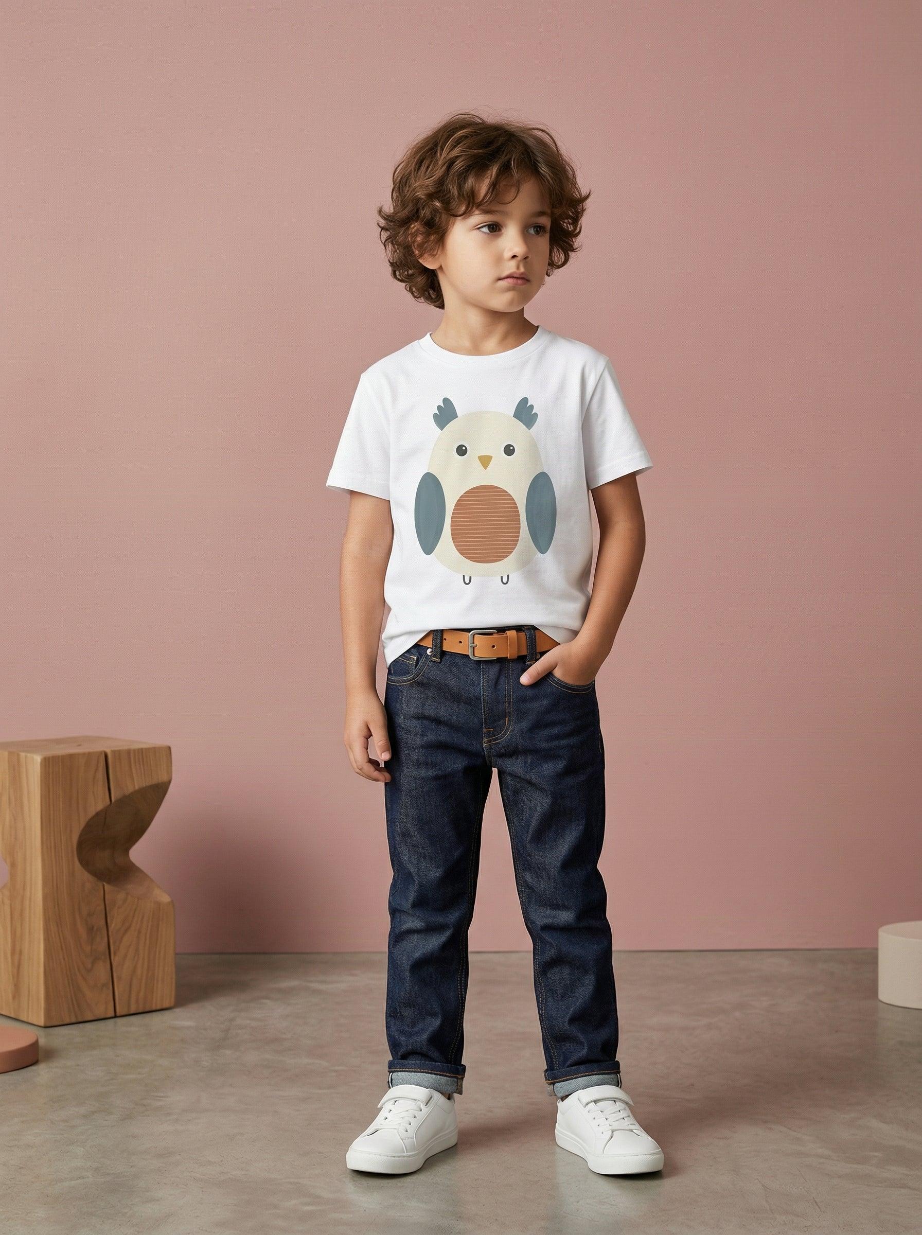 Scandi Owl Kids Tee