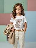 Sitting Koala Toddler Tee in White – Kids clothes | Little Ark | Christian Clothing Brand