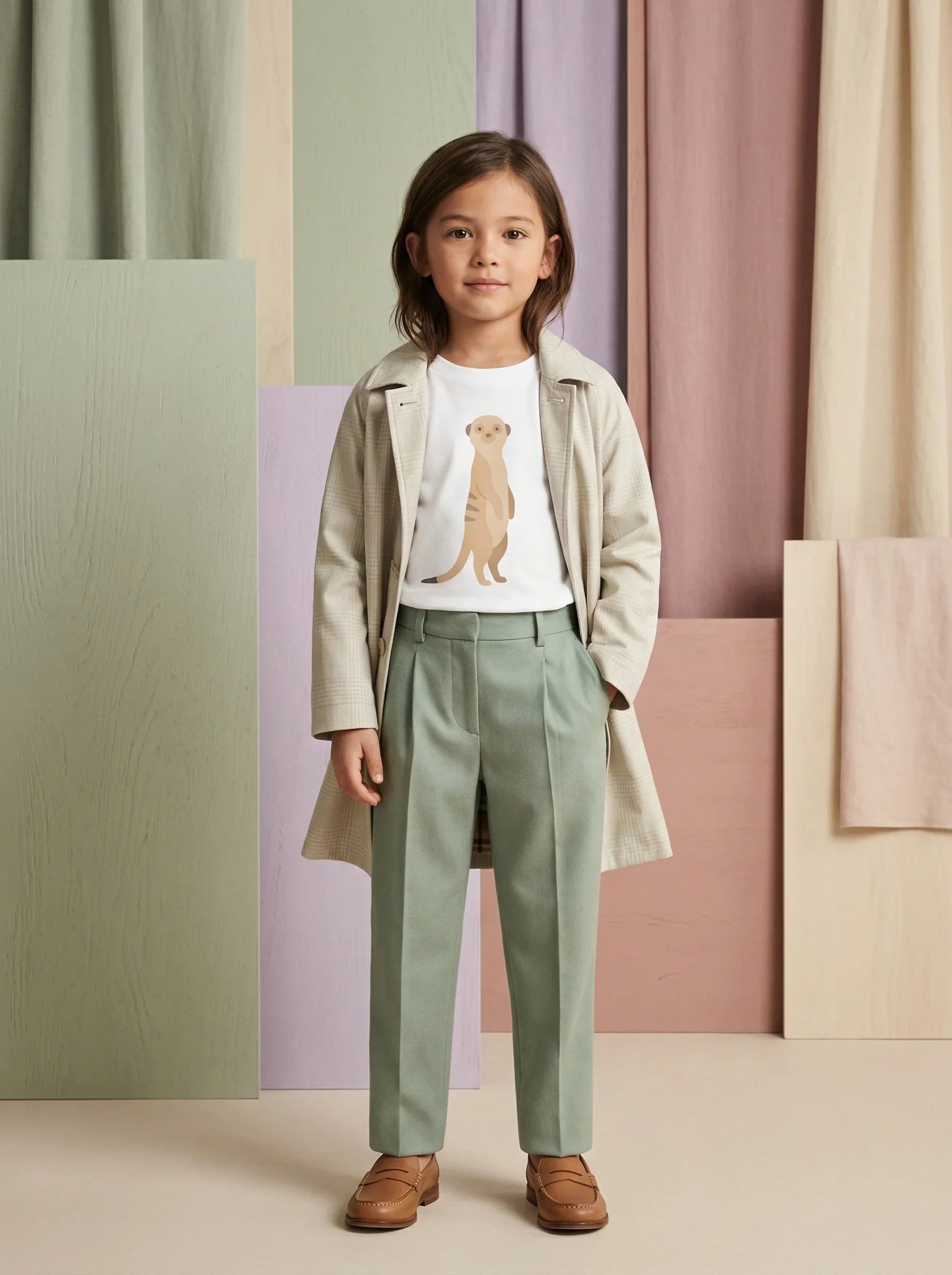 Standing Meerkat Kids Tee