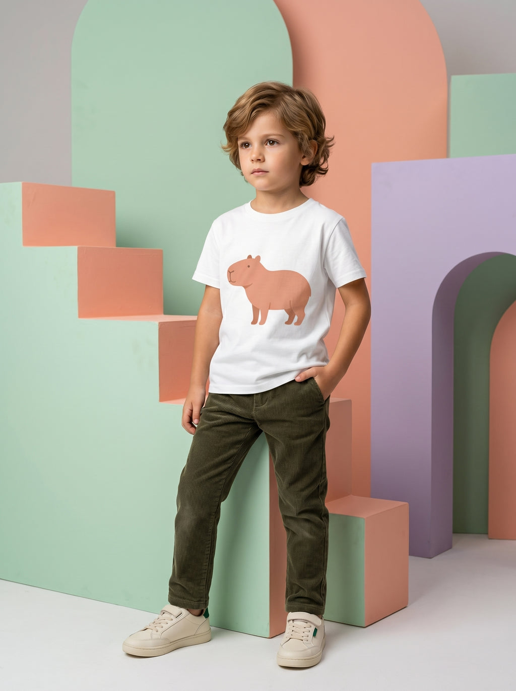 Capybara Kids Tee in – Kids clothes | Little Ark | Christian Clothing Brand