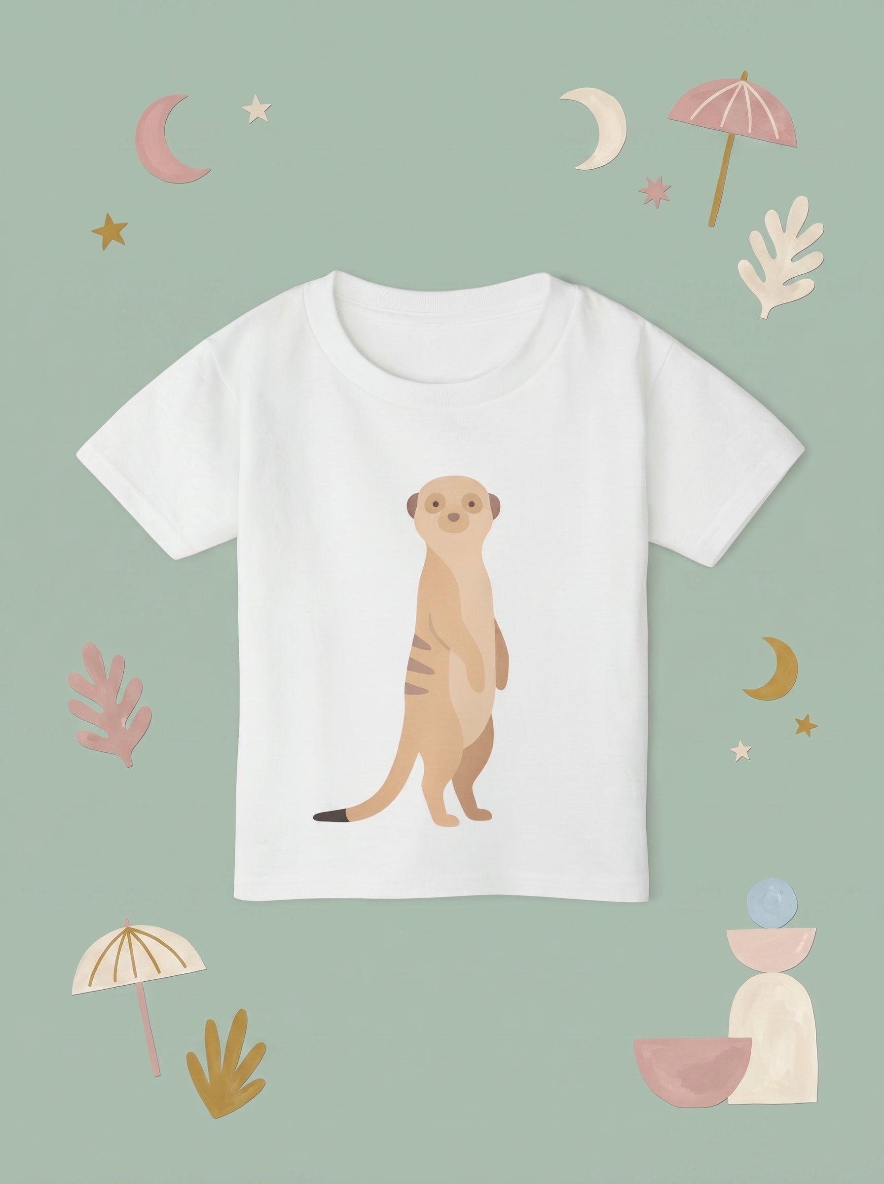 Standing Meerkat Toddler Tee in – Kids clothes | Little Ark | Christian Clothing Brand