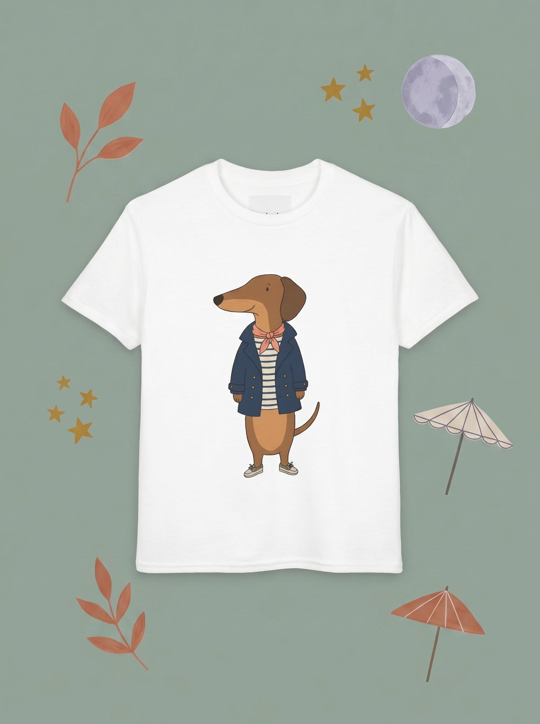 Dachshund Kids Tee in – Kids clothes | Little Ark | Christian Clothing Brand