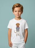 Spanish Mastiff Dog Kids Tee in White – Kids clothes | Little Ark | Christian Clothing Brand