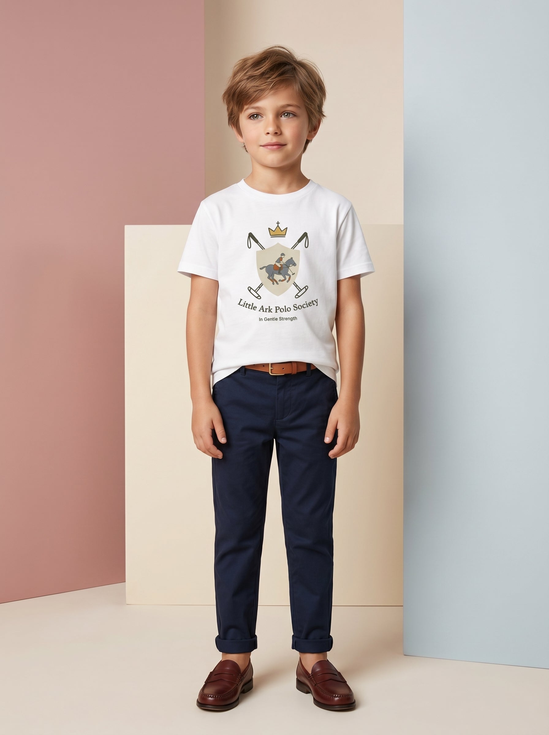 Little Ark Polo Society Kids Tee in – Kids clothes | Little Ark | Christian Clothing Brand