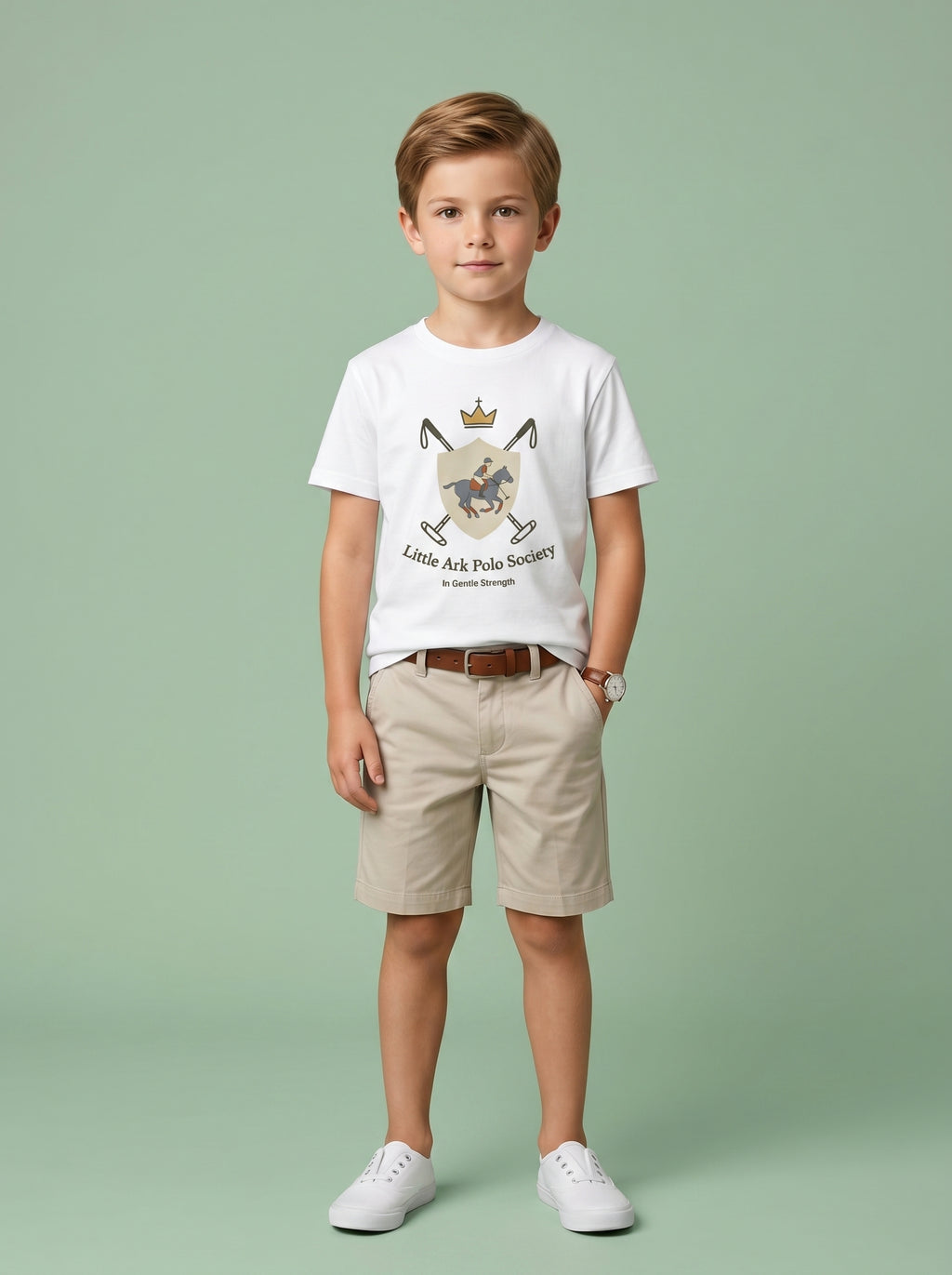 Little Ark Polo Society Kids Tee in – Kids clothes | Little Ark | Christian Clothing Brand