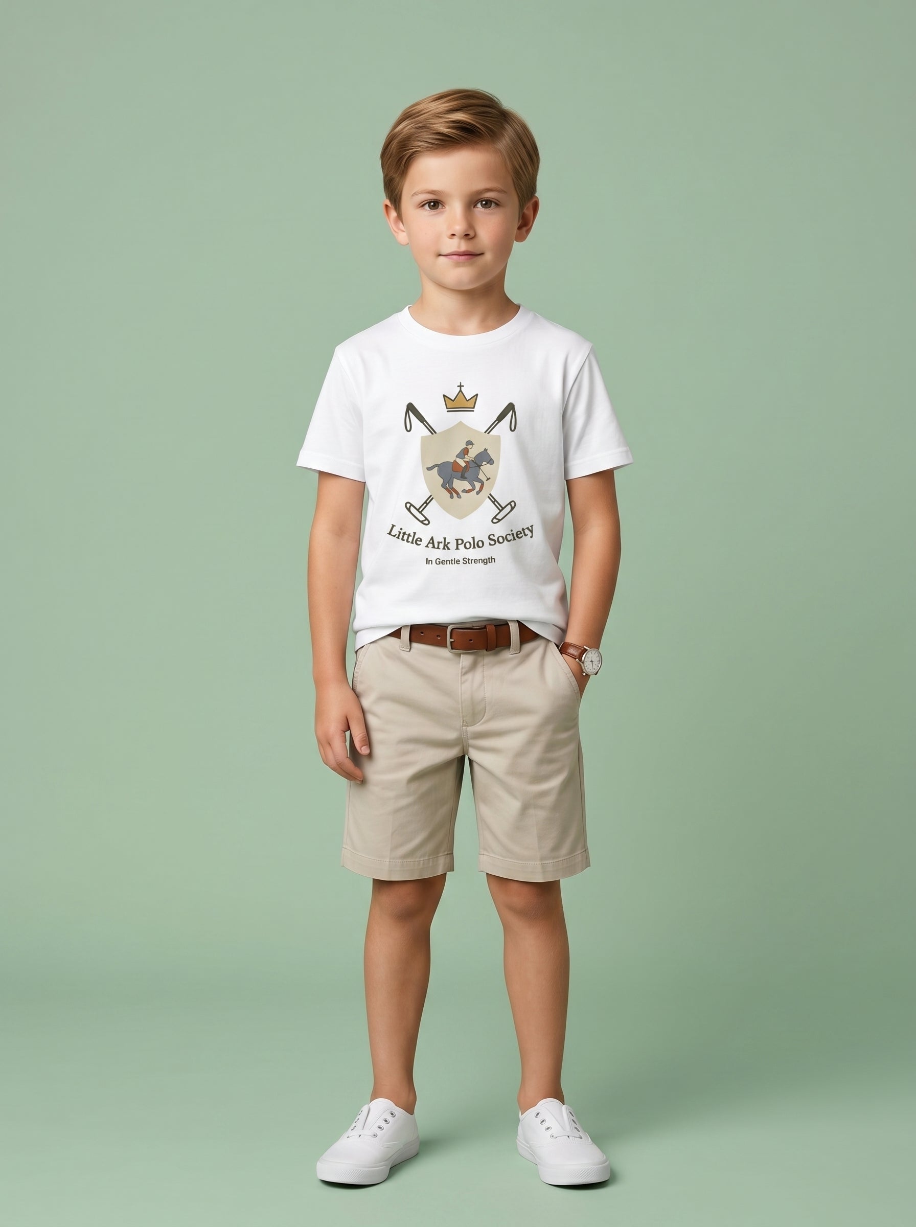 Little Ark Polo Society Kids Tee in – Kids clothes | Little Ark | Christian Clothing Brand