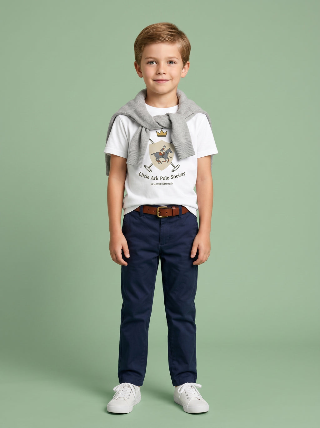 Little Ark Polo Society Kids Tee in – Kids clothes | Little Ark | Christian Clothing Brand