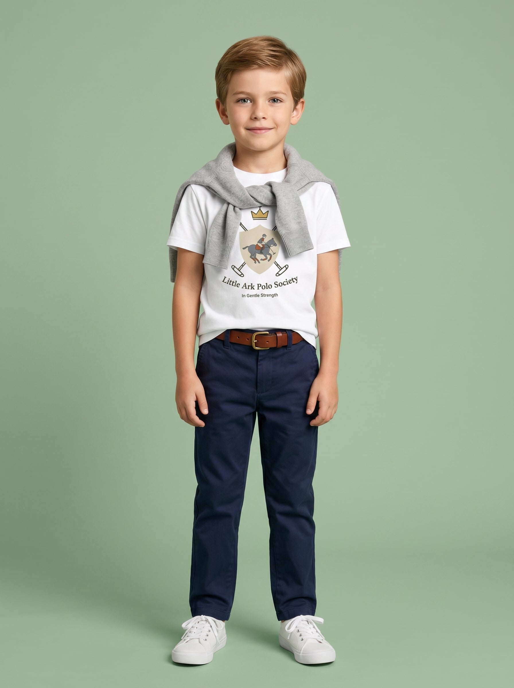 Little Ark Polo Society Kids Tee in – Kids clothes | Little Ark | Christian Clothing Brand