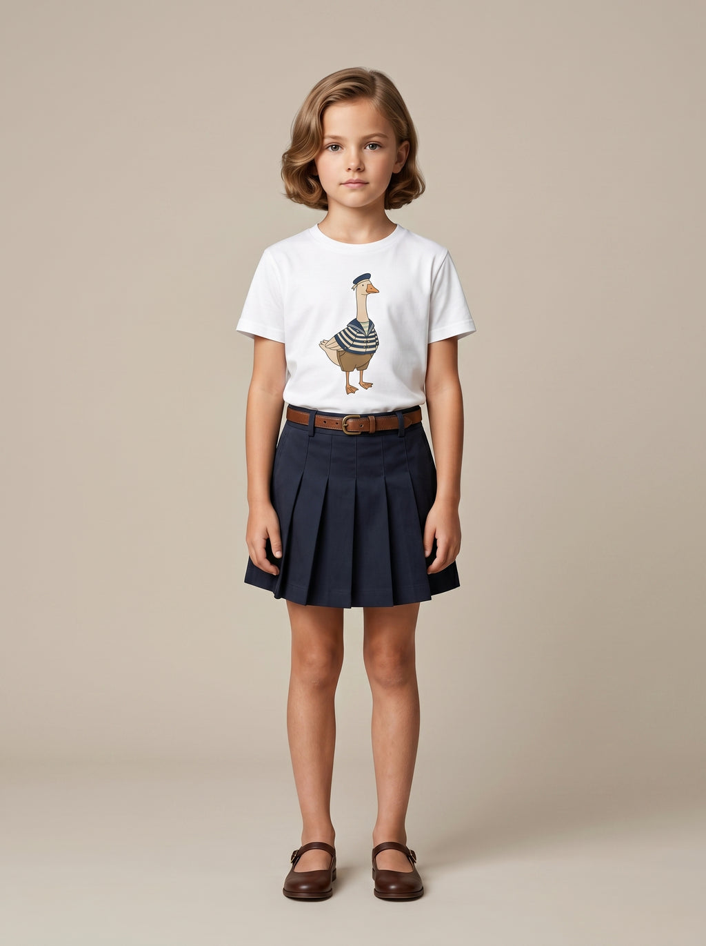 Sailor Goose Kids Tee in White – Kids clothes | Little Ark | Christian Clothing Brand