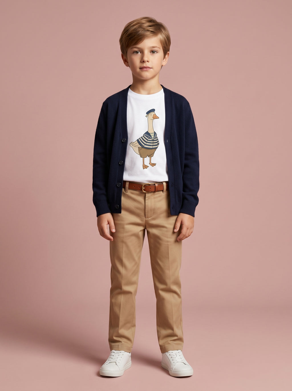 Sailor Goose Kids Tee in White – Kids clothes | Little Ark | Christian Clothing Brand