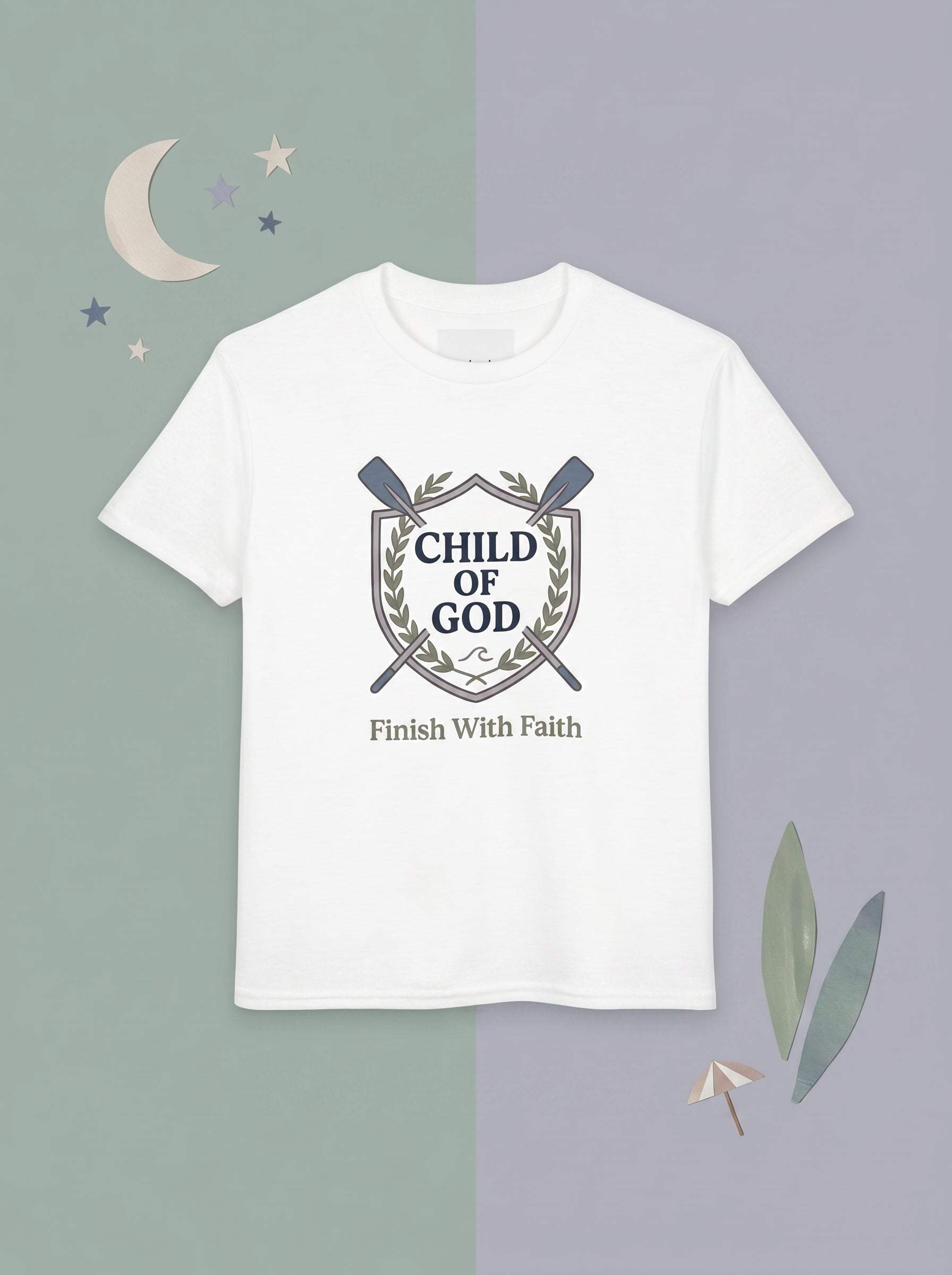 'Child of God' Rowing Team Kids Tee in – Kids clothes | Little Ark | Christian Clothing Brand