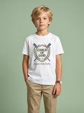 'Child of God' Rowing Team Kids Tee in White – Kids clothes | Little Ark | Christian Clothing Brand