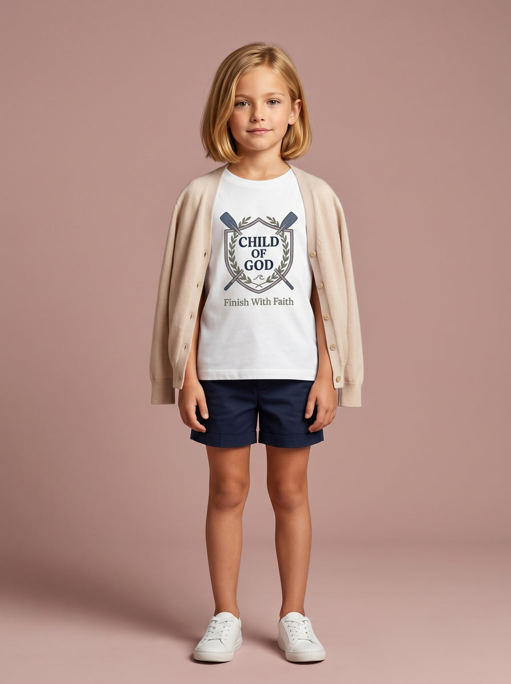 'Child of God' Rowing Team Kids Tee in – Kids clothes | Little Ark | Christian Clothing Brand