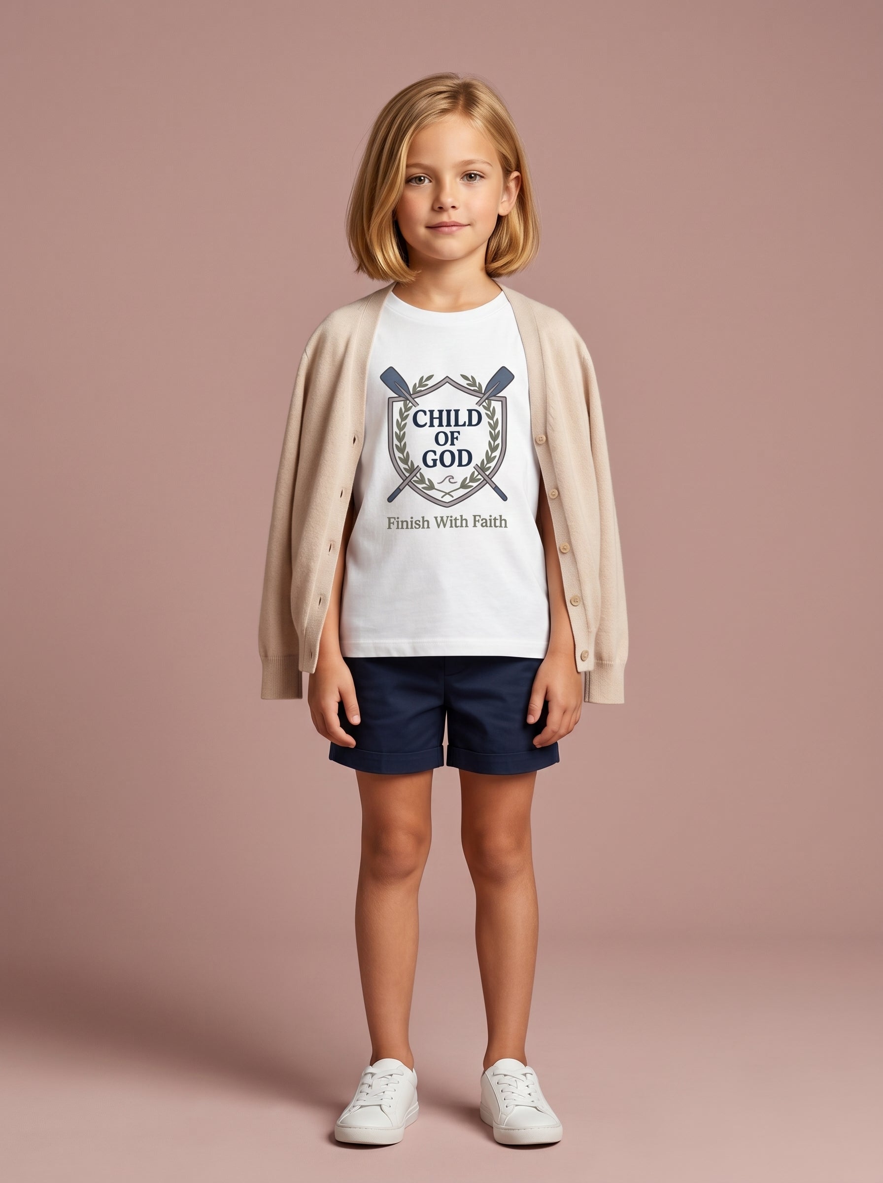 'Child of God' Rowing Team Kids Tee in – Kids clothes | Little Ark | Christian Clothing Brand