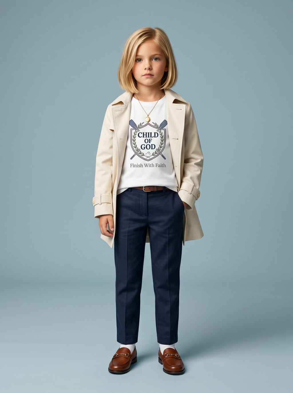 'Child of God' Rowing Team Kids Tee in – Kids clothes | Little Ark | Christian Clothing Brand