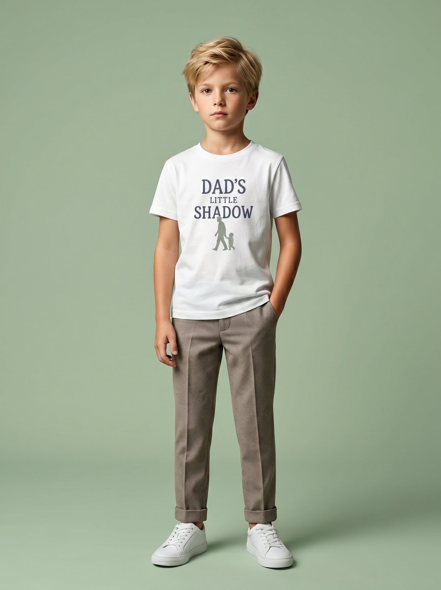 'Dads Little Shadow' Kids Tee in – Kids clothes | Little Ark | Christian Clothing Brand
