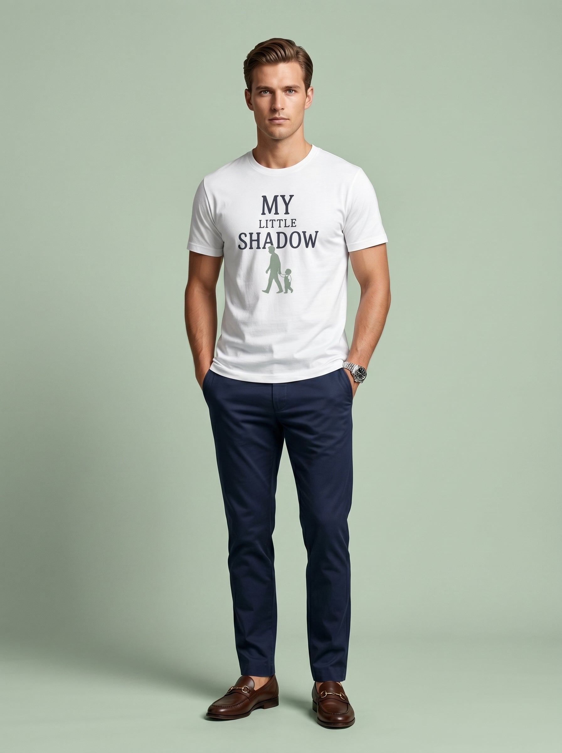'My Little Shadow' Dads Tee in – T-Shirt | Little Ark | Christian Clothing Brand
