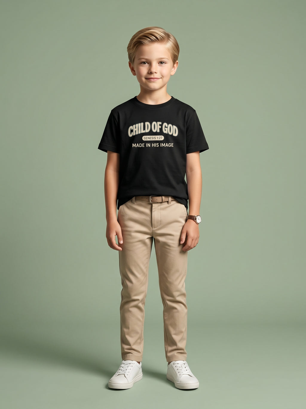 'Child of God' - 'Made in his Image' Kids Tee in – Kids clothes | Little Ark | Christian Clothing Brand