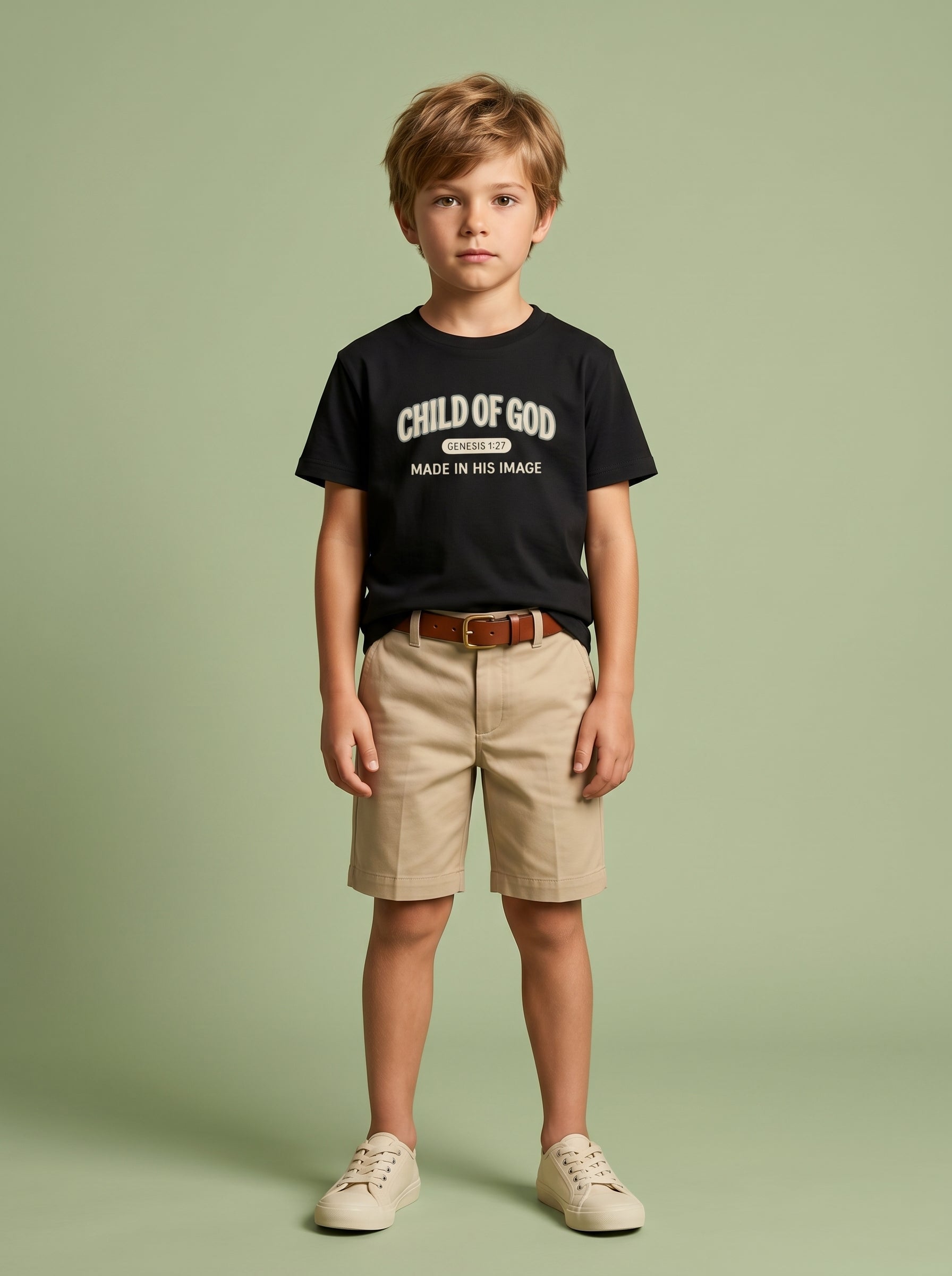 'Child of God' - 'Made in his Image' Kids Tee in – Kids clothes | Little Ark | Christian Clothing Brand