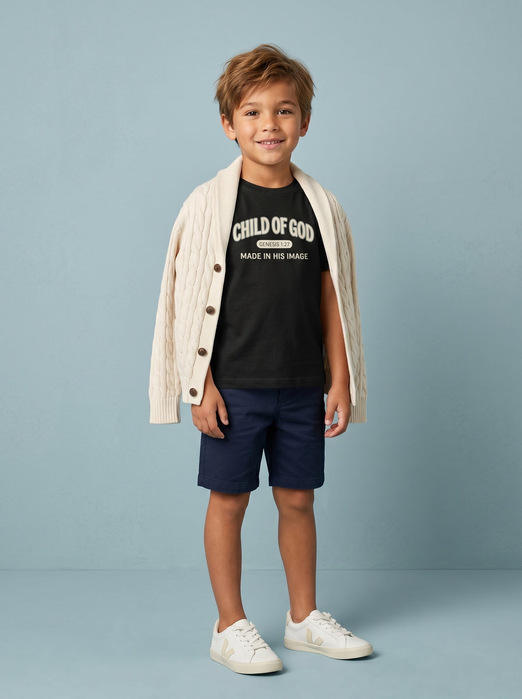 'Child of God' - 'Made in his Image' Kids Tee in – Kids clothes | Little Ark | Christian Clothing Brand