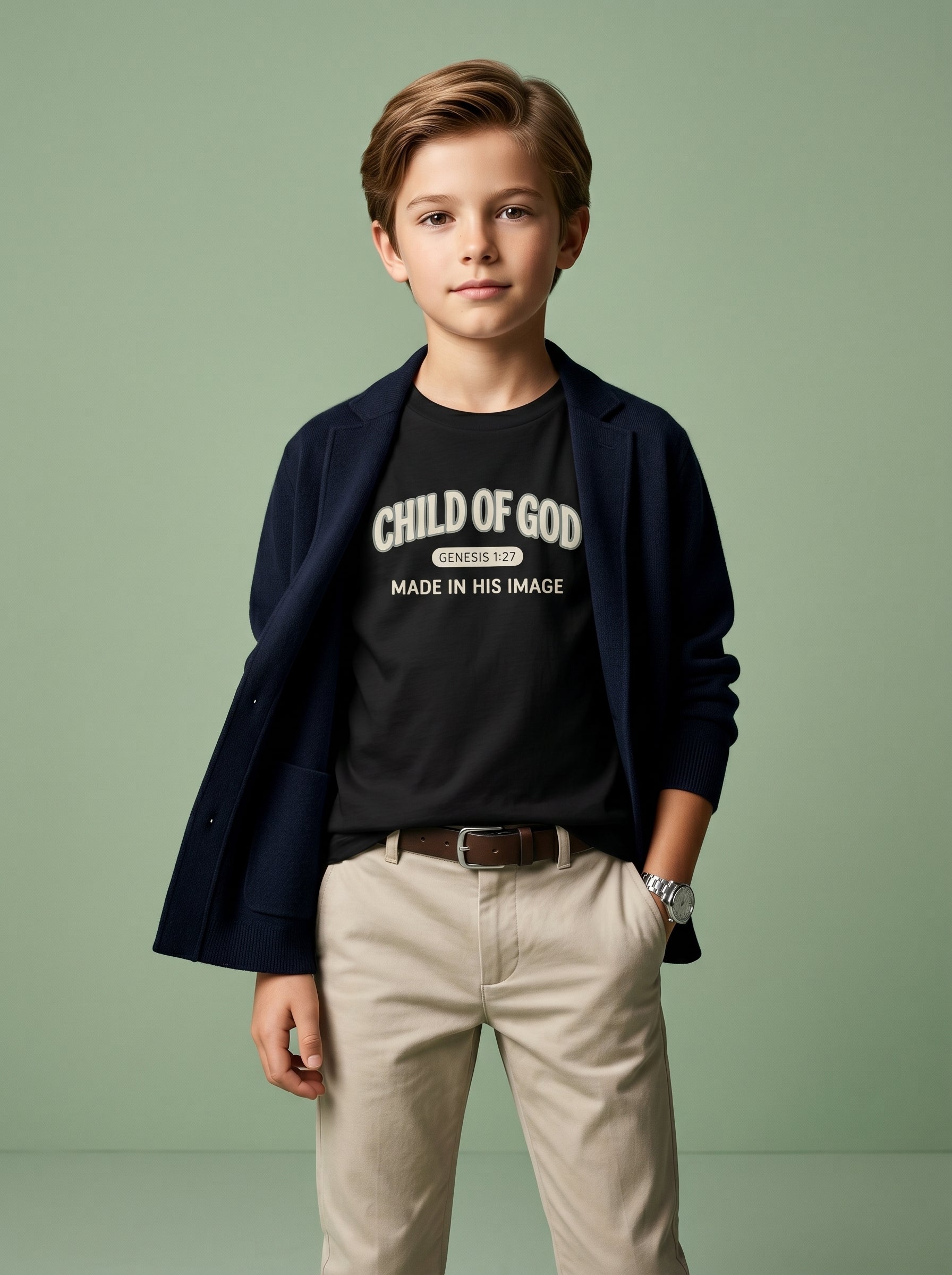 'Child of God' - 'Made in his Image' Kids Tee in – Kids clothes | Little Ark | Christian Clothing Brand