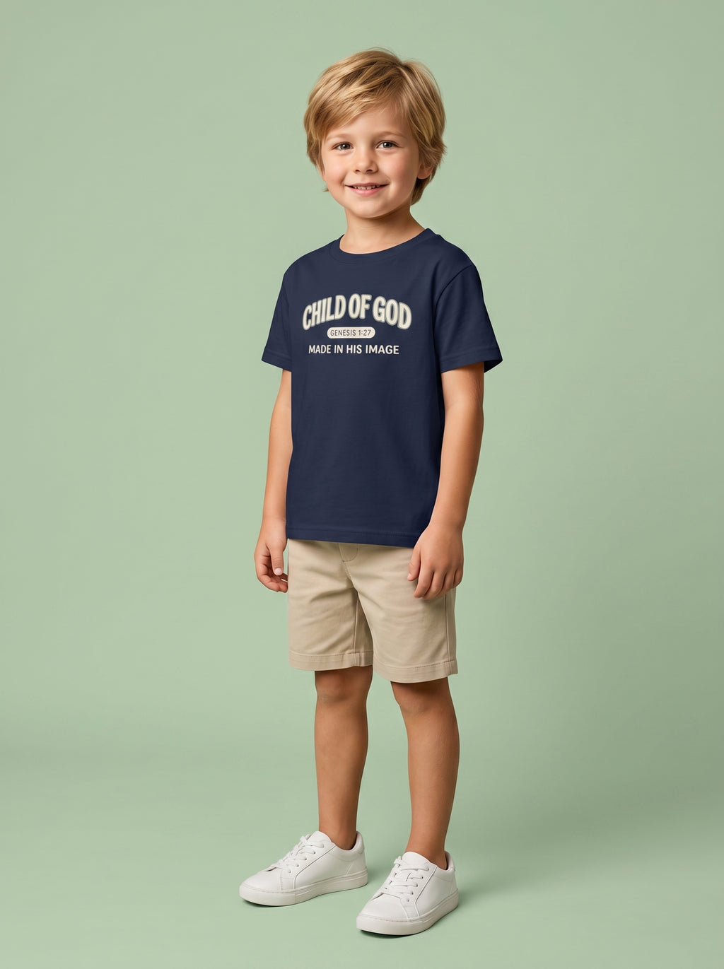 'Child of God' - 'Made in his Image' Kids Tee in – Kids clothes | Little Ark | Christian Clothing Brand