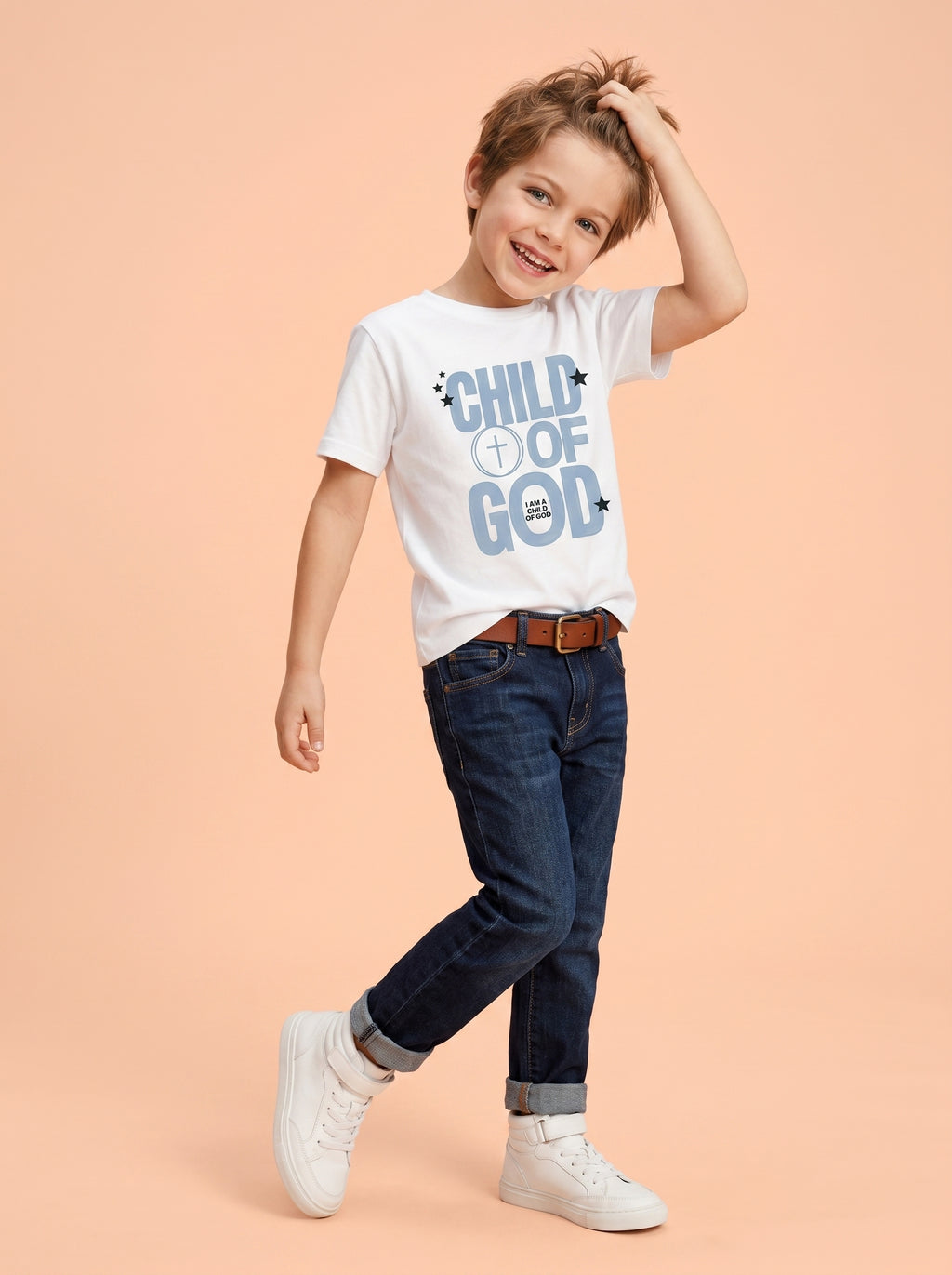 'Child of God' - 'I am a Child of God' Kids Tee in – Kids clothes | Little Ark | Christian Clothing Brand