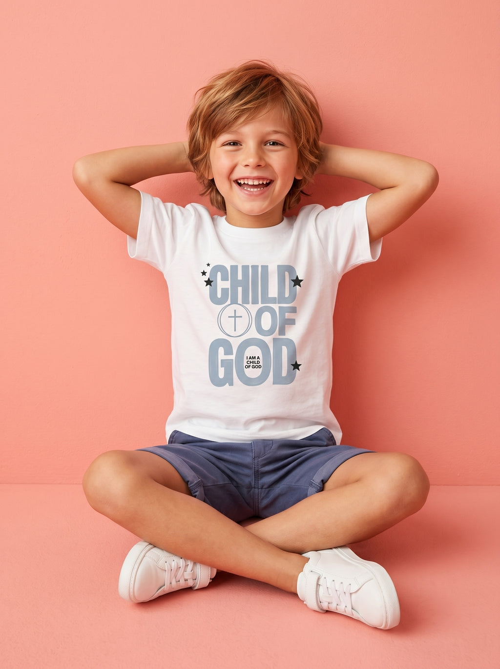 'Child of God' - 'I am a Child of God' Kids Tee in – Kids clothes | Little Ark | Christian Clothing Brand