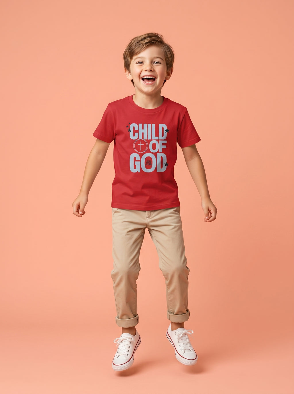 'Child of God' - 'I am a Child of God' Kids Tee in – Kids clothes | Little Ark | Christian Clothing Brand