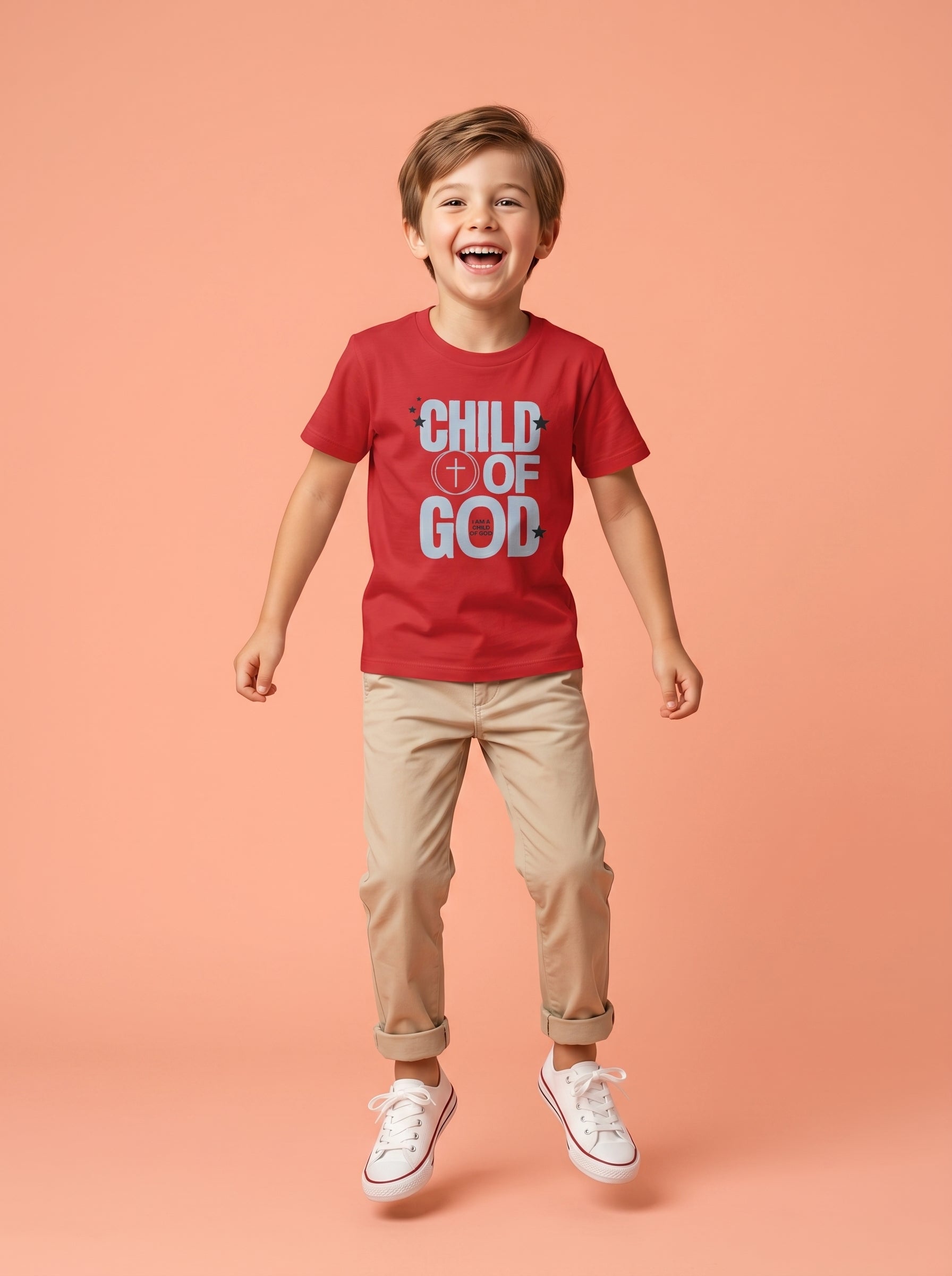 'Child of God' - 'I am a Child of God' Kids Tee in – Kids clothes | Little Ark | Christian Clothing Brand