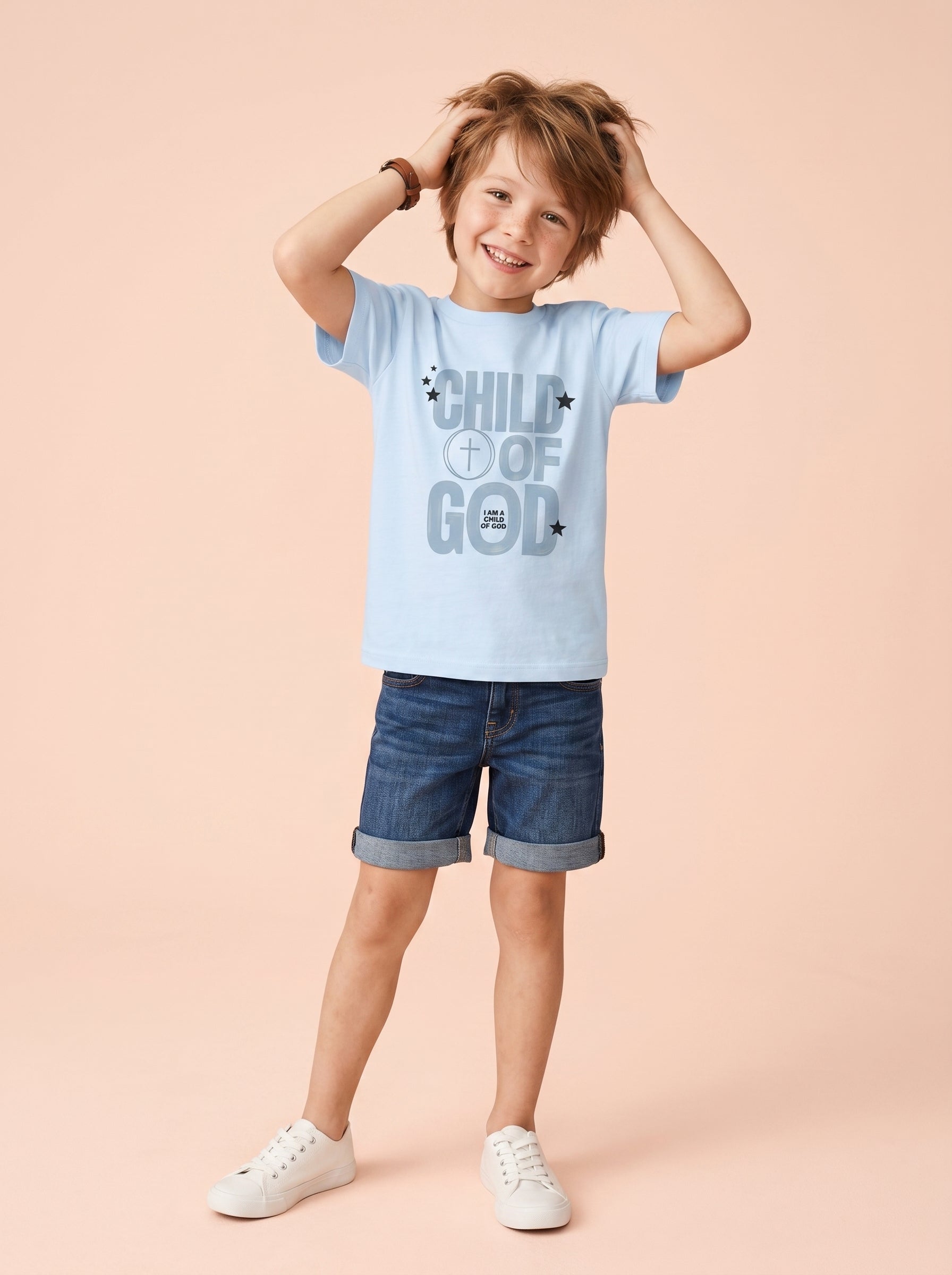 'Child of God' - 'I am a Child of God' Kids Tee in – Kids clothes | Little Ark | Christian Clothing Brand