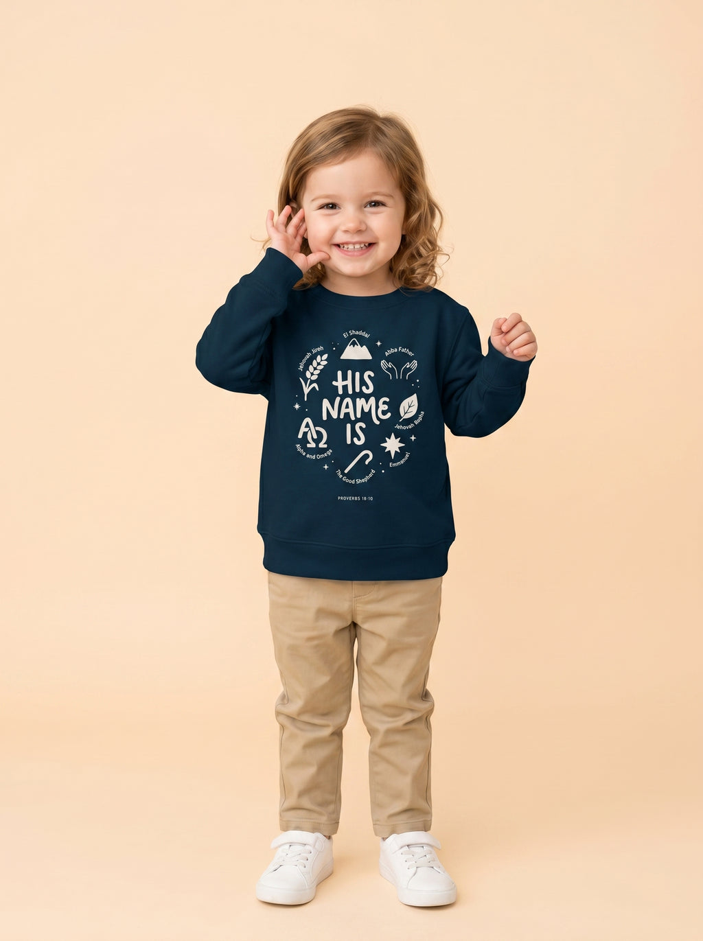 'His Name Is' - Toddler Crewneck Sweatshirt
