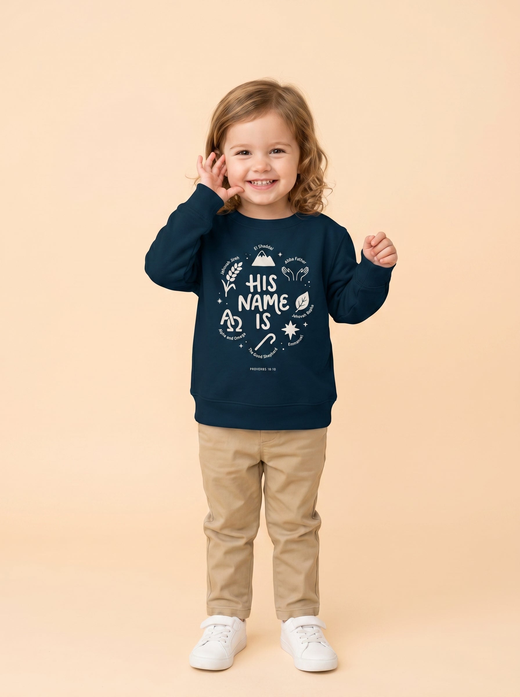 'His Name Is' - Toddler Crewneck Sweatshirt