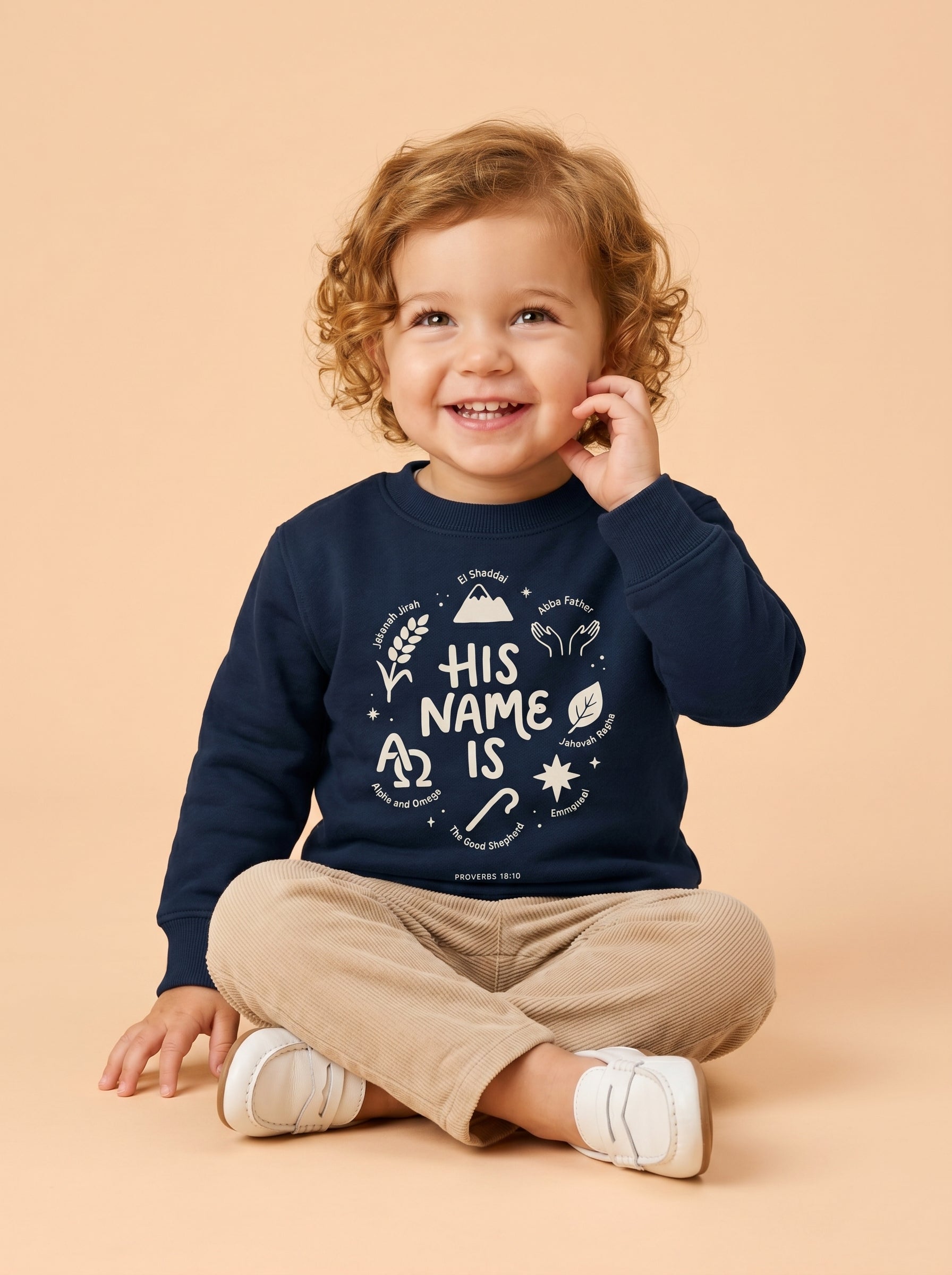 'His Name Is' - Toddler Crewneck Sweatshirt