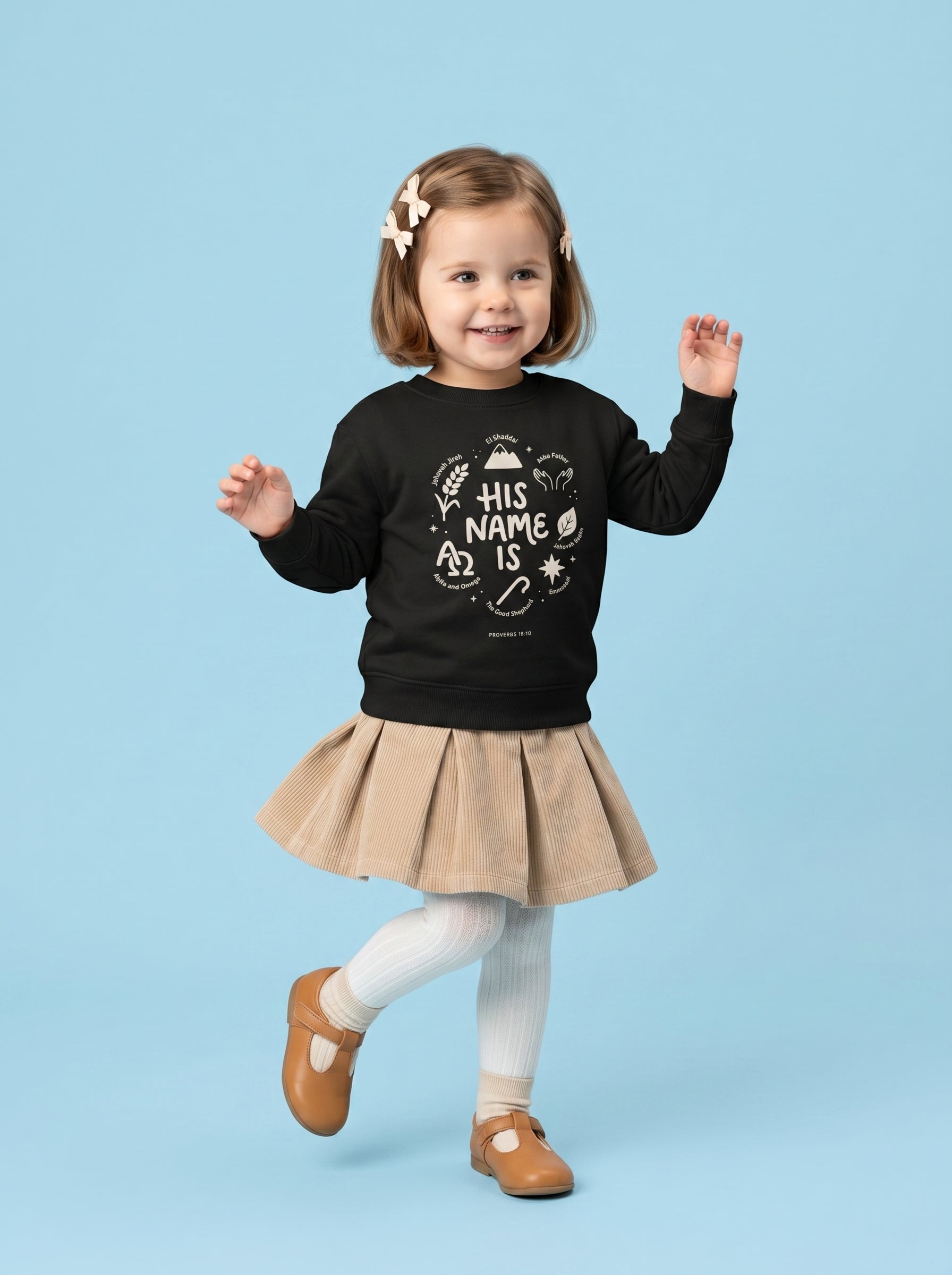 'His Name Is' - Toddler Crewneck Sweatshirt