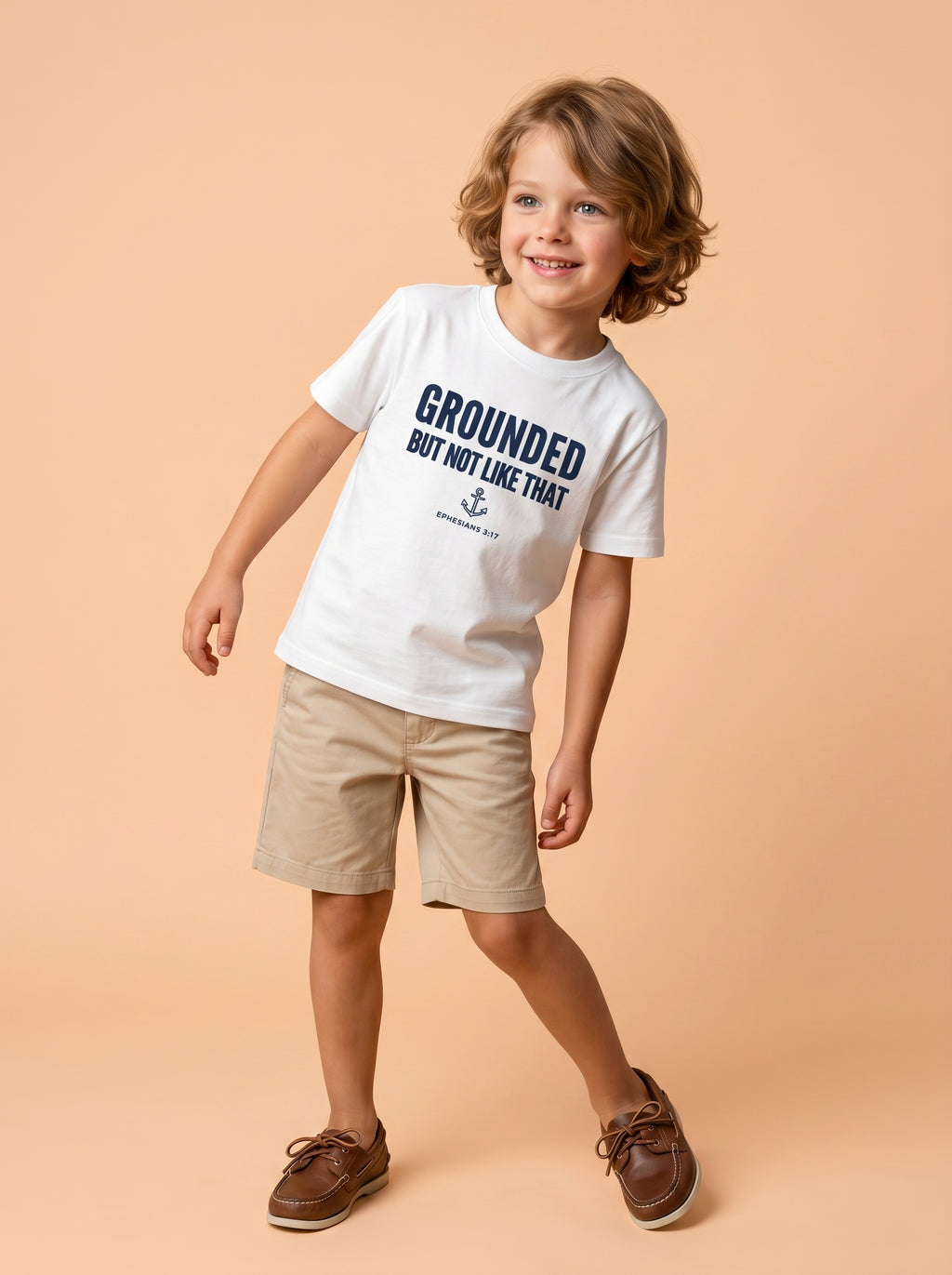 'Grounded' - 'Ephesians 3:17' Kids Tee