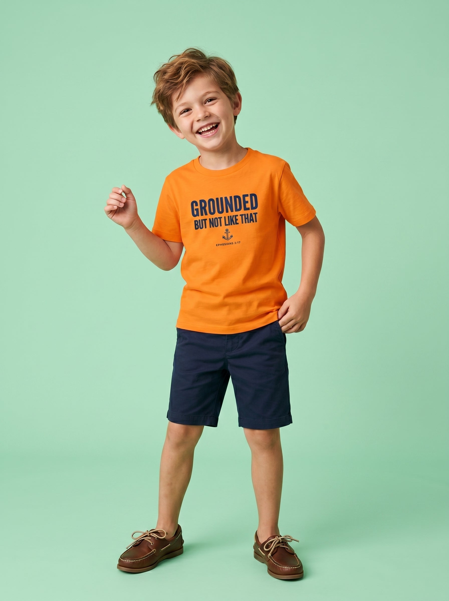 'Grounded' - 'Ephesians 3:17' Kids Tee