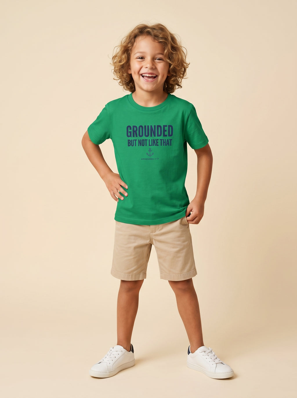 'Grounded' - 'Ephesians 3:17' Kids Tee
